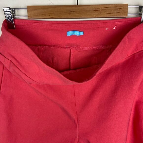 J. McLaughlin Stretch Straight Leg Pull-On Pant - Red - Picture 7 of 7